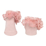 Mayoral Babbucce Tinta Unita con Fascia Capelli per Neonata 9868 ROSA MAYORAL 