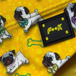 F**K Costume Modello Slip Tinta Unita con Stampa per Bambino FJ244050X15 GIALLO F**K 