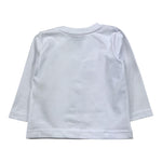 DANIELE ALESSANDRINI shirt girocollo tinta unita con stampa Bianco per Neonato 1291M00072N BIANCO DANIELE ALESSANDRINI 