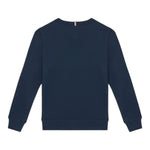 Tommy Hilfiger Felpa Girocollo Tinta Unita con Stampa per Bambino KB0KB09315 BLU TOMMY HILFIGER 