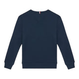Tommy Hilfiger Felpa Girocollo Tinta Unita con Stampa per Bambino KB0KB09315 BLU TOMMY HILFIGER 
