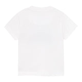 Mayoral Rundhals-T-Shirt einfarbig mit Kontrastdrucken weiß für Neugeborene