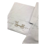 LE BEBE' set 3 pezzi lenzuola tinta unita cn ricami Bianco per Neonato LBB5063 BIANCO LE BEBE' 