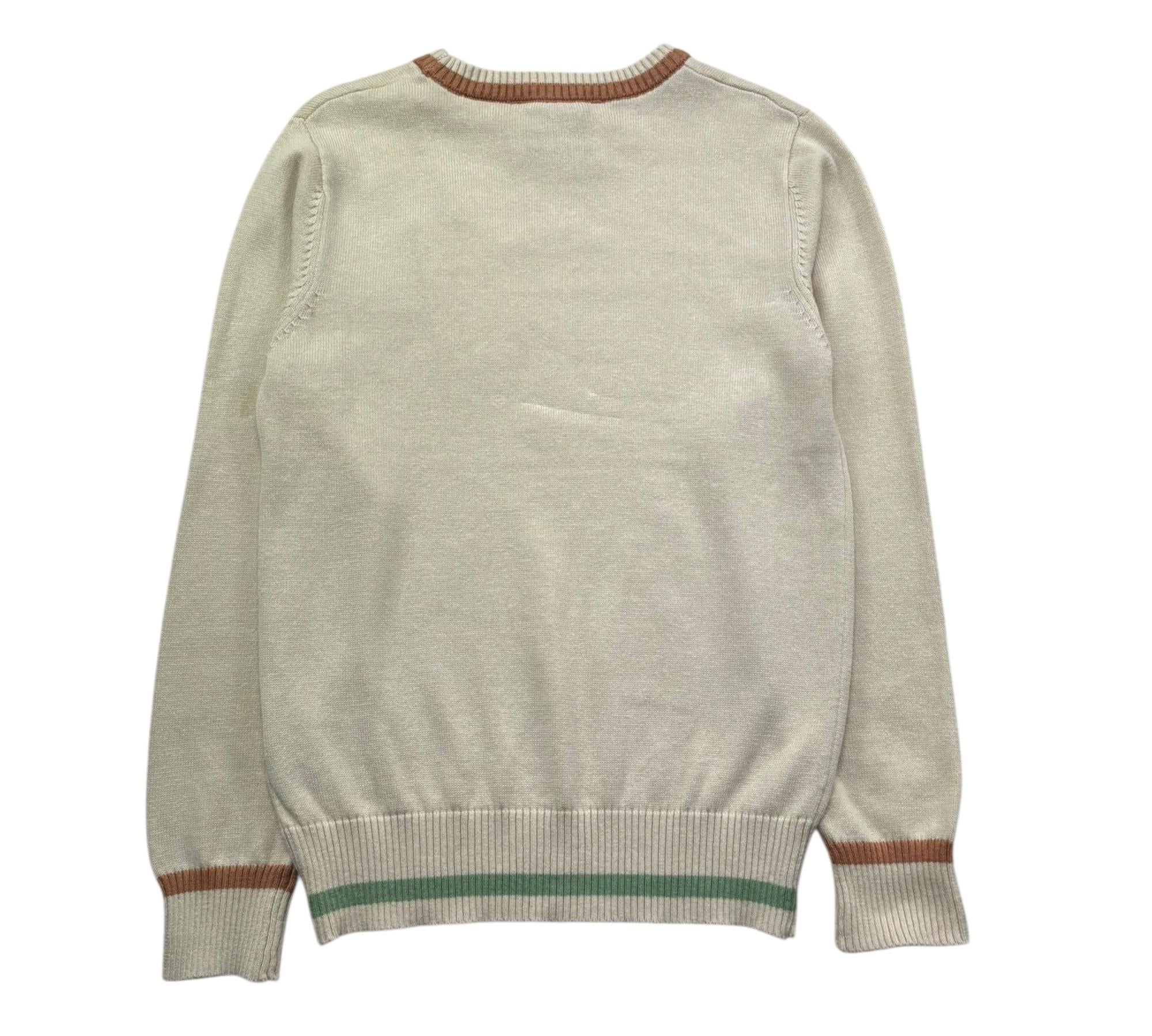 Trussardi Maglia Girocollo Tinta Unita con Logo per Bambino TBP26155MA BEIGE TRUSSARDI 