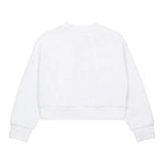 Diesel Felpa Chiusa Girocollo Tinta Unita con Logo per Bambina J01826 BIANCO DIESEL 