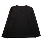 LIU JO shirt girocollo tinta unita con stampa Nero per Bambina GF3173 NERO LIU JO 