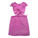 Lu Lu By Miss Grant Abito tinta unita Mezza Manica Magenta per Bambina LL3403 MAGENTA LU LU BY MISS GRANT 