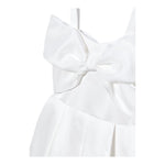 Abel & Lula Abito Giromanica Tinta Unita per Bambina 5031 BIANCO ABEL & LULA 