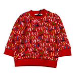 MOSCHINO felpa tinta unita logata Rosso per Neonato MUF060 ROSSO MOSCHINO 