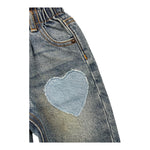 MOSCHINO jeans tinta unita con elastico in vita Azzurro per Neonata MDP03G AZZURRO MOSCHINO 