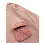 PLEASE abito modello felpa tinta unita girocollo Rosa per Bambina AB46040G65 ROSA PLEASE 