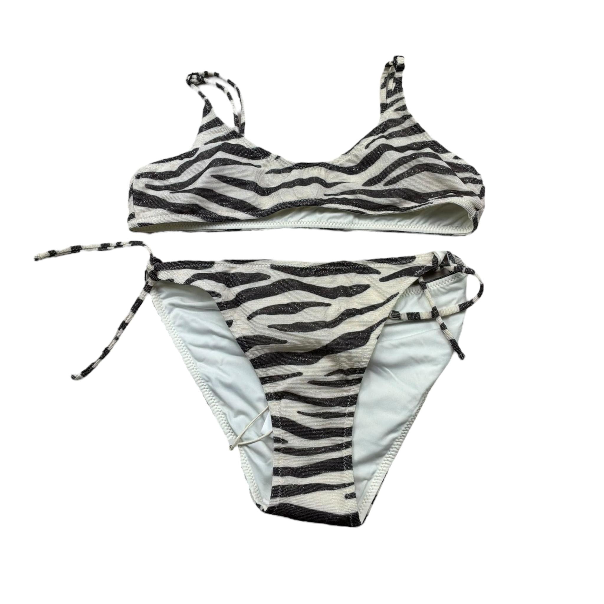 Saint Barth Costume 2 Pezzi Fascia-Slip Tinta Unita Fantasia  per Bambina PALO0002 BEIGE SAINT BARTH 