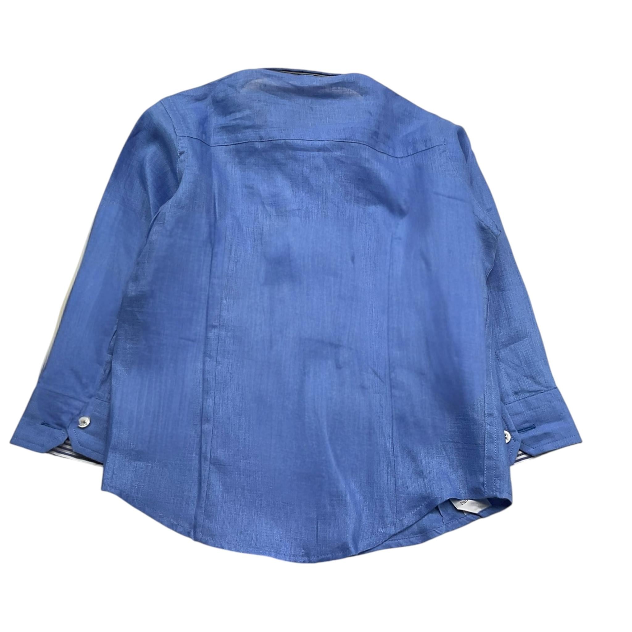 Premier 4 Paris Camicia Tinta Unita Manica Lunga per Bambino BOYV131 AZZURRO PREMIER 4 PARIS 