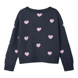 NAME IT maglia girocollo tinta unita con stampa cuori Blu per Bambina 13235240 BLU NAME IT 