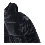 REFRIGUE giubbino tinta unita in camoscio con cappuccio Nero per Bambina 2841O00010 NERO REFRIGUE 