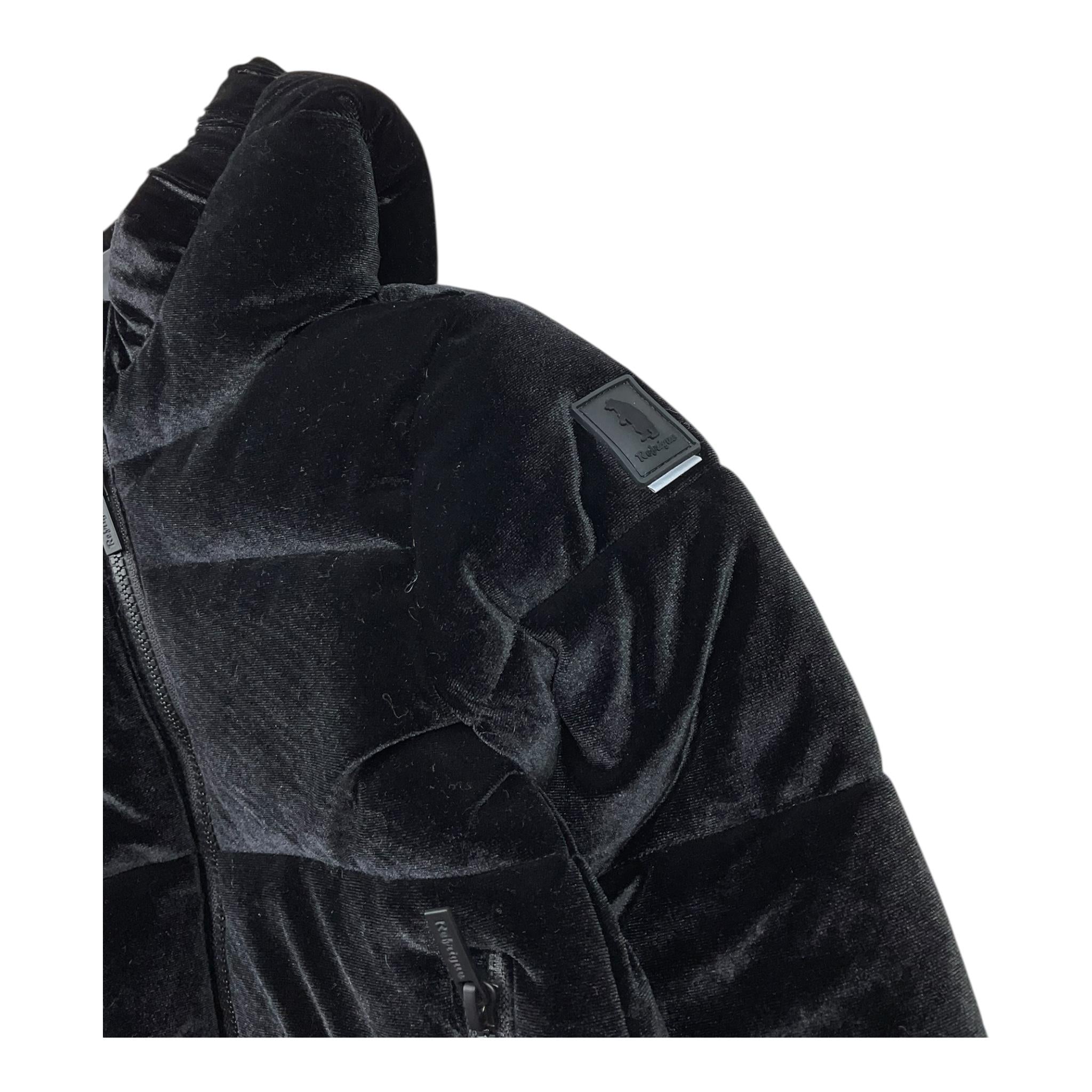 REFRIGUE giubbino tinta unita in camoscio con cappuccio Nero per Bambina 2841O00010 NERO REFRIGUE 