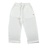 Petit Indi Pantalone Tinta Unita con Elastico In Vita per Neonato SS25BK8140XN BIANCO PETIT INDI 