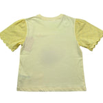 Saint Barth T-Shirt Girocollo Tinta Unita con Logo per Bambina MAISA GIALLO SAINT BARTH 