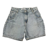 Calvin Klein Solid Color Denim Shorts Hellblau für Mädchen