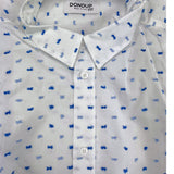 Dondup Einfarbiges Langarmshirt mit weißem Muster für Neugeborene