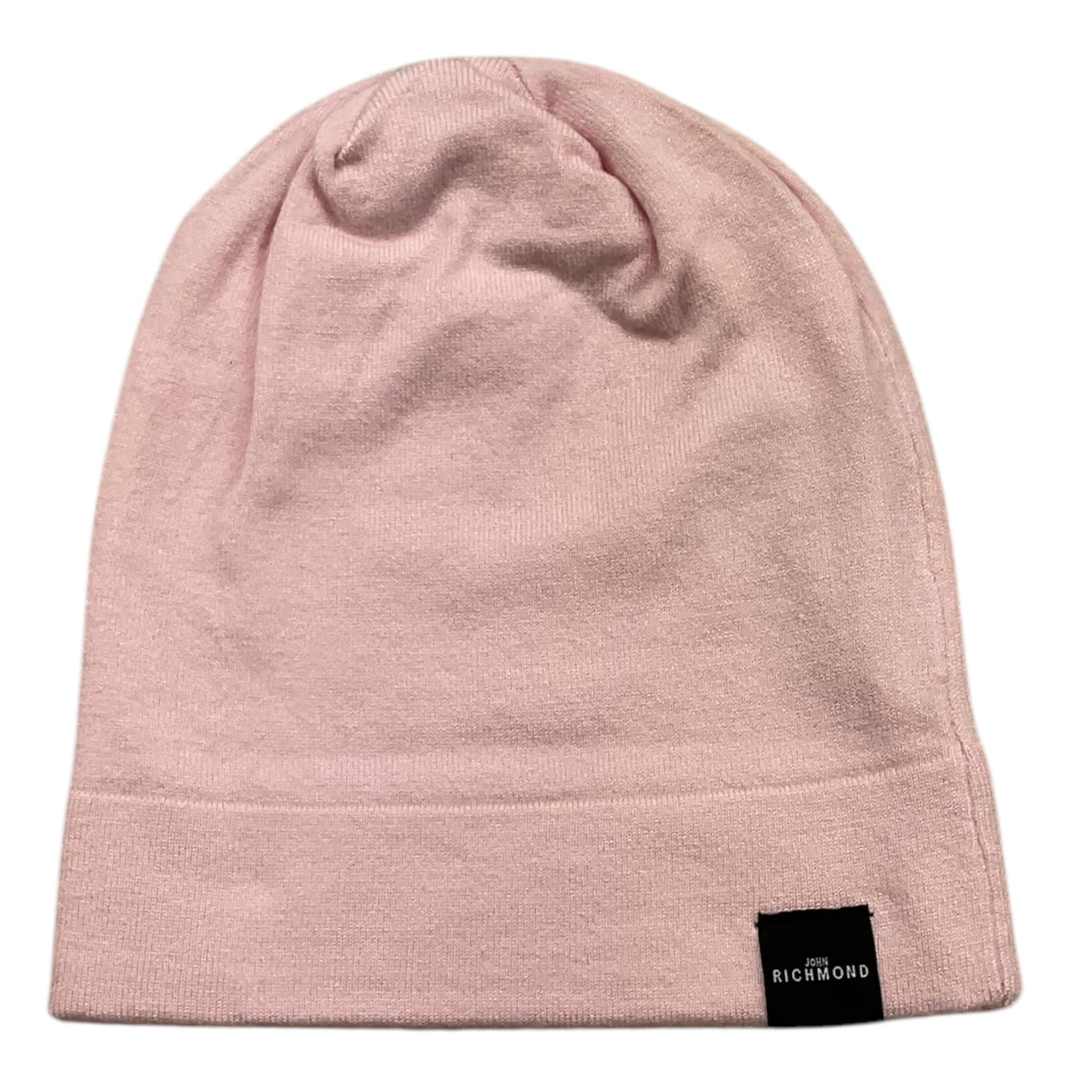 JOHN RICHMOND set cappello-sciarpa tinta unita con logo Rosa per Bambina RGA25015 ROSA JOHN RICHMOND 