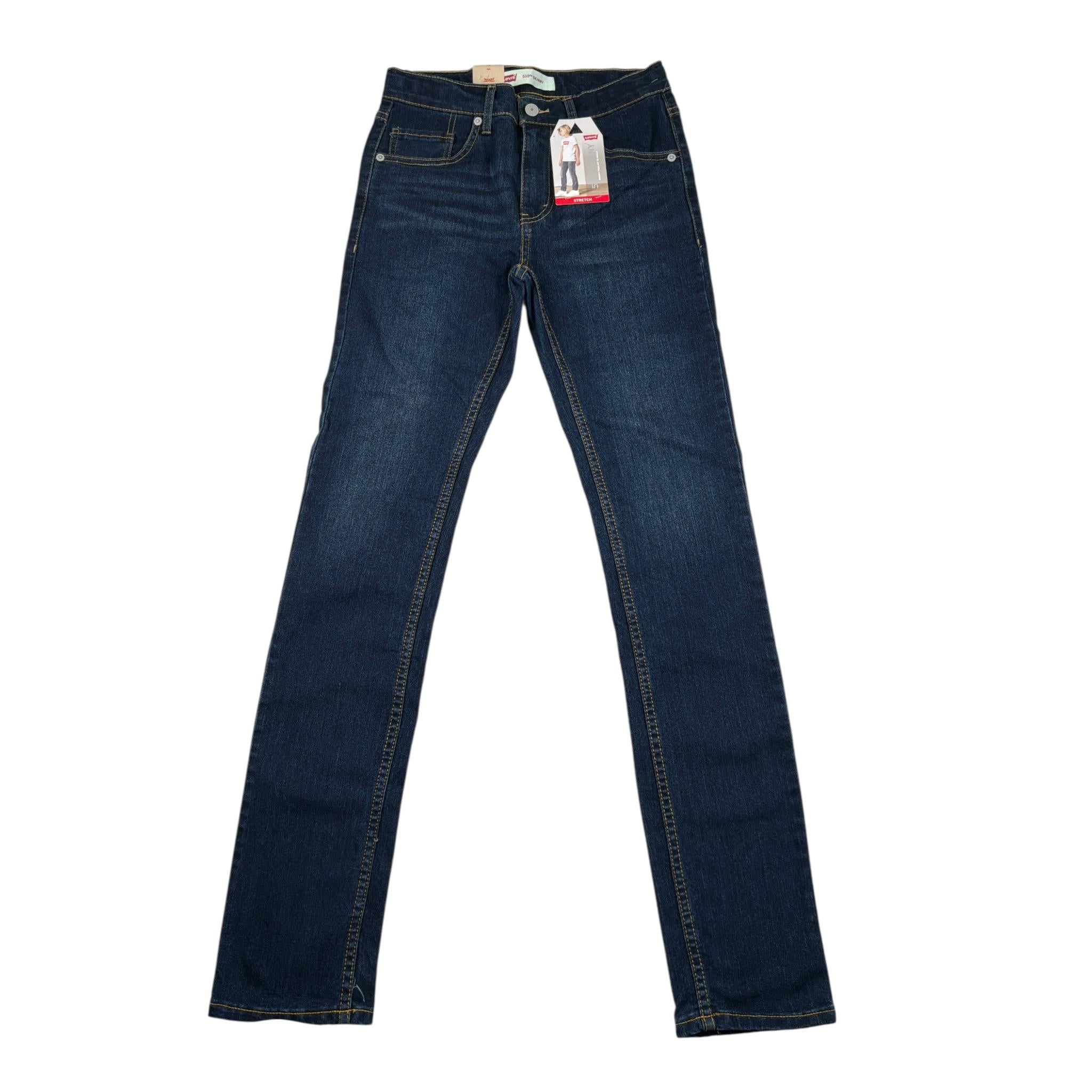 Levi'S Jeans tinta unita con Girovita Regolabile Blu per Bambino 9E20088 BLU LEVI'S 