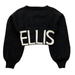 MARC ELLIS maglia crop tinta unita con logo Nero per Bambina JMJSW00171 NERO MARC ELLIS 