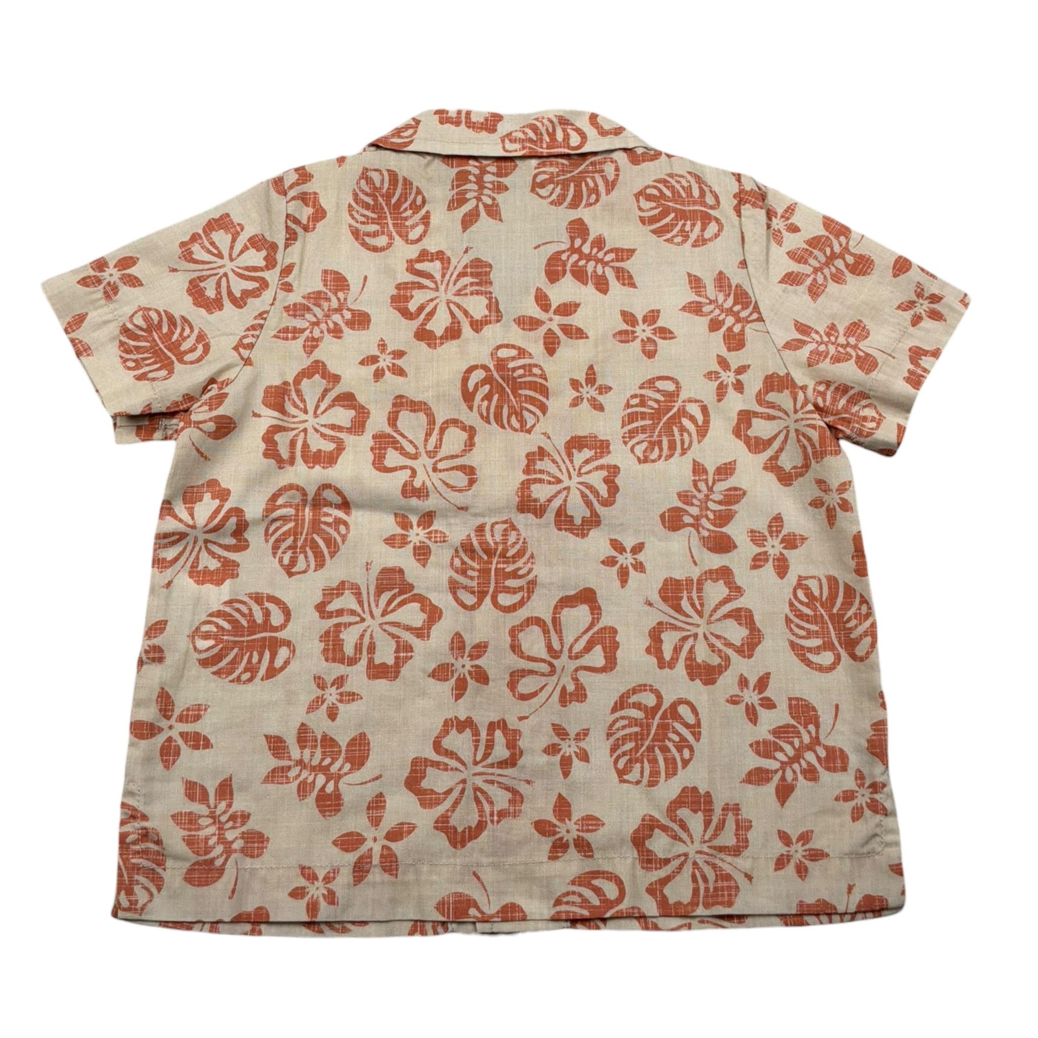 Zhoe & Tobiah Camicia Mezza Manica Tinta Unita Stampa Fantasia per Bambino WI1BJ BEIGE ZHOE & TOBIAH 