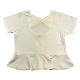 Vicolo T-Shirt Rundhals Einfarbig Mit Rückenausschnitt Creme Für Mädchen