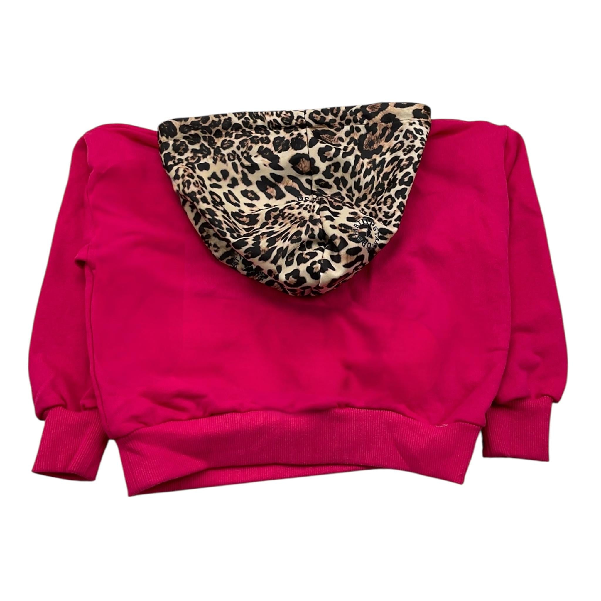 START UP felpa chiusa con cappuccio maculato Fuxia per Bambina FB4210 FUXIA START UP 