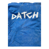 Datch Einfarbiger Hoodie mit kobaltblauem Logo-Print für Jungen