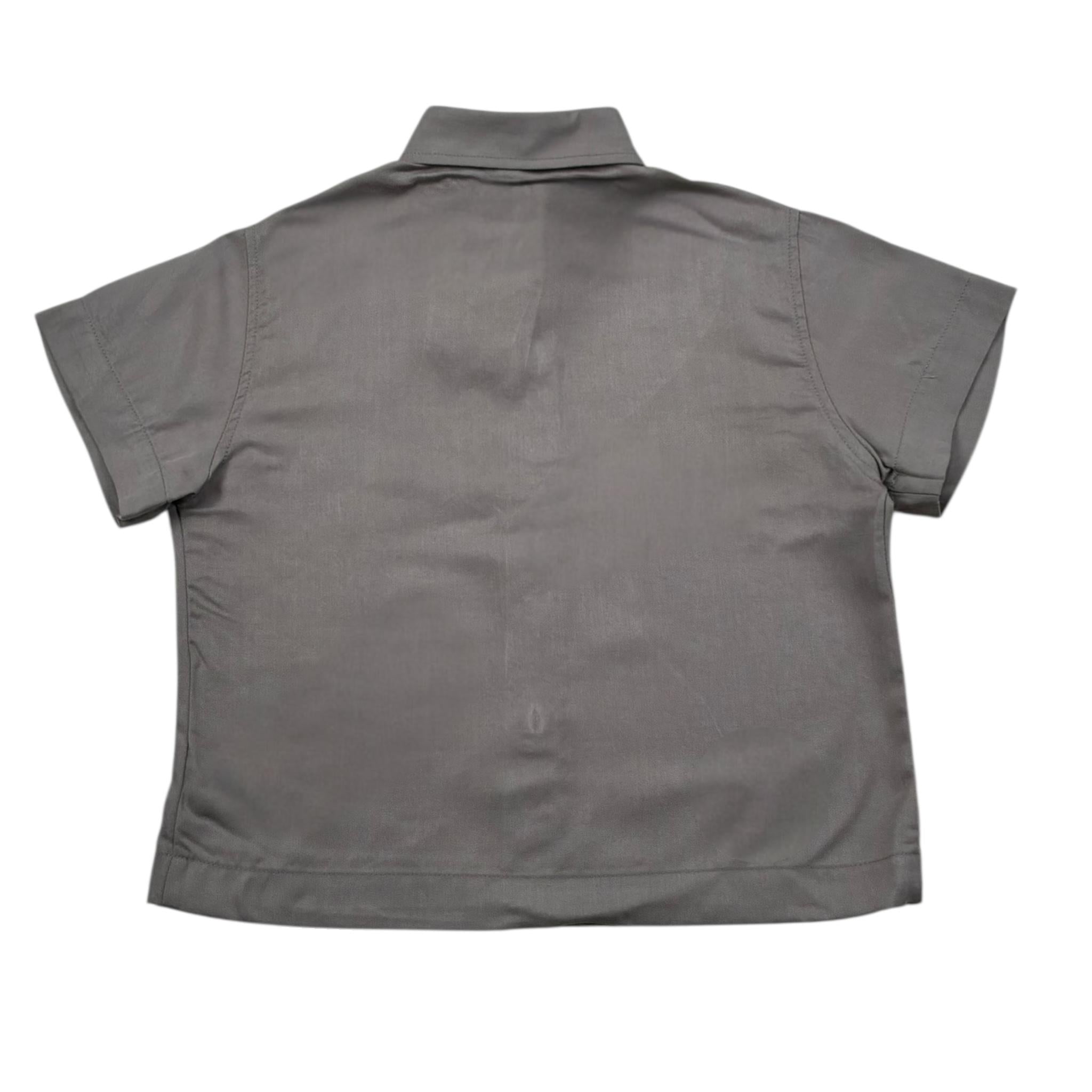 I'M Brian Camicia Mezza Manica Tinta Unita per Neonato CA3298JN GRIGIO I'M BRIAN 