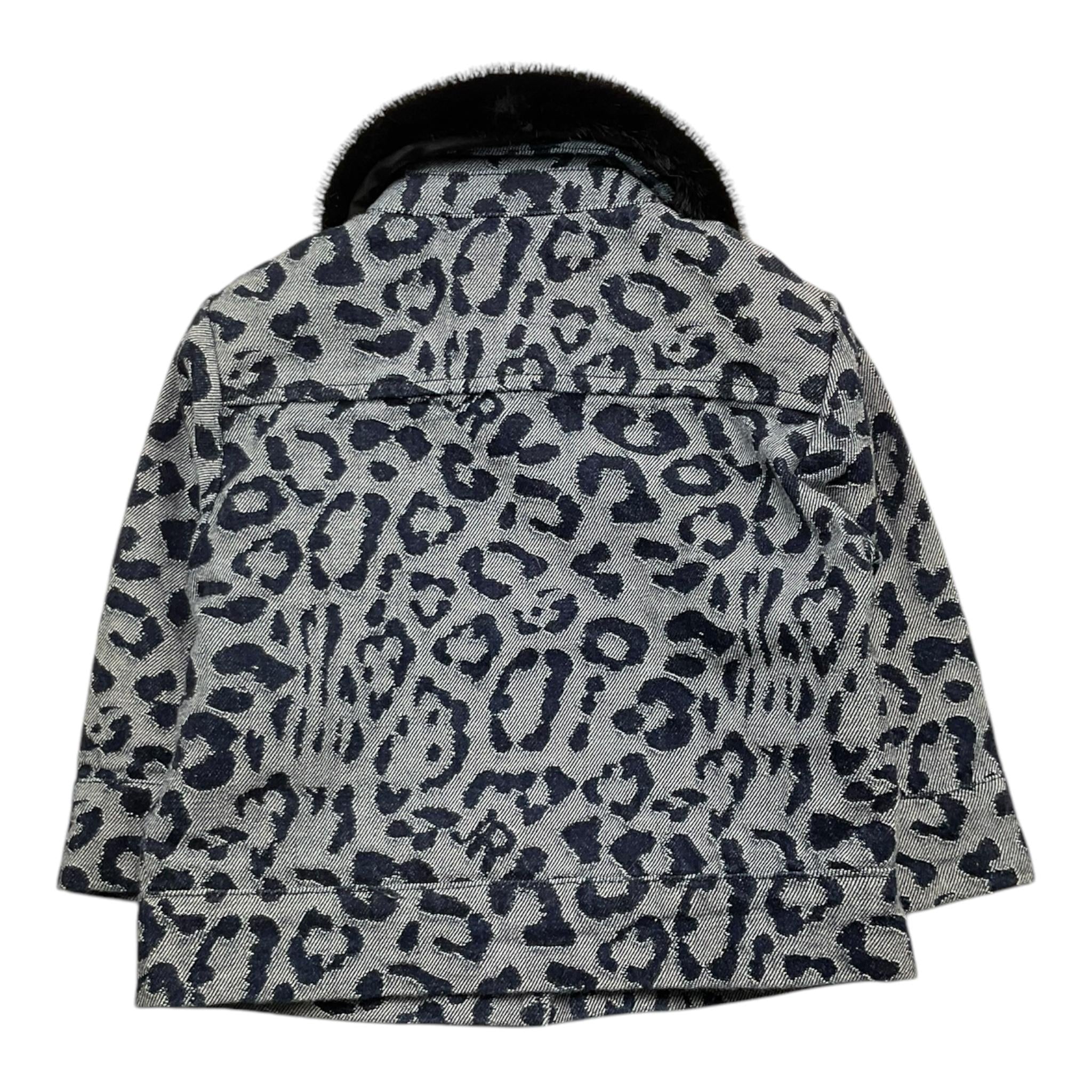 JOHN RICHMOND giubbino in denim tinta unita con fantasia maculata Grigio per Neonata RIA25111GB GRIGIO JOHN RICHMOND 