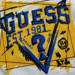 GUESS shirt girocollo tinta unita con stampa Bianco per Neonato N4YI01K8HM4XX BIANCO GUESS 