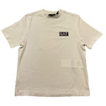 Emporio Armani T-Shirt Girocollo Tinta Unita con Logo per Bambino 7B000093 BIANCO EMPORIO ARMANI 
