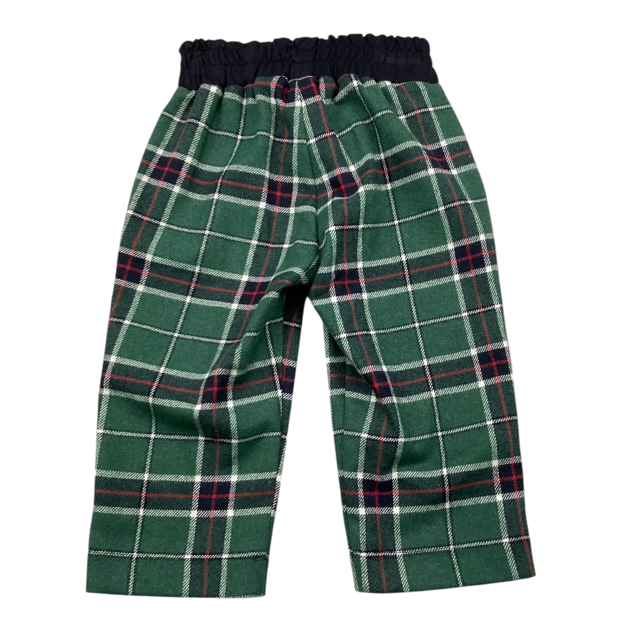LE BEBE' pantalone fantasia scozzese con elastico in vita Verde per Neonata LBG6061 VERDE LE BEBE' 