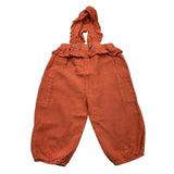 Wedoble Einfarbige Latzhose mit Rüschen Earth für Baby Mädchen