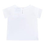Marc Ellis T-Shirt Girocollo Tinta Unita con Brillantini per Neonata JMNTS16778N BIANCO MARC ELLIS 