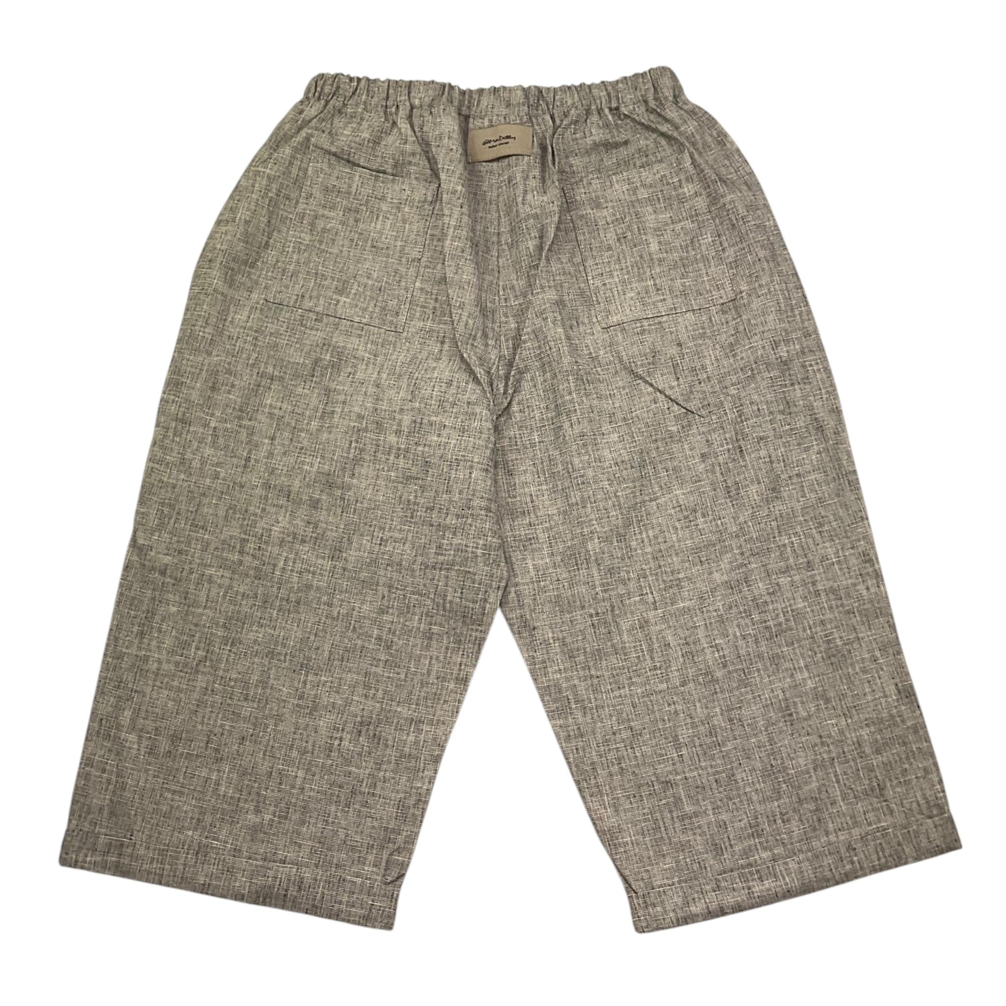 @Madilly Bermuda Tinta Unita con Elastico In Vita per Bambino MONACO GRIGIO @MADILLY 