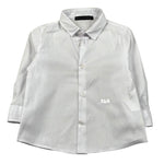 Daniele Alessandrini Camicia Manica Lunga Tinta Unita con Logo per Neonato 1295C00267 BIANCO DANIELE ALESSANDRINI 