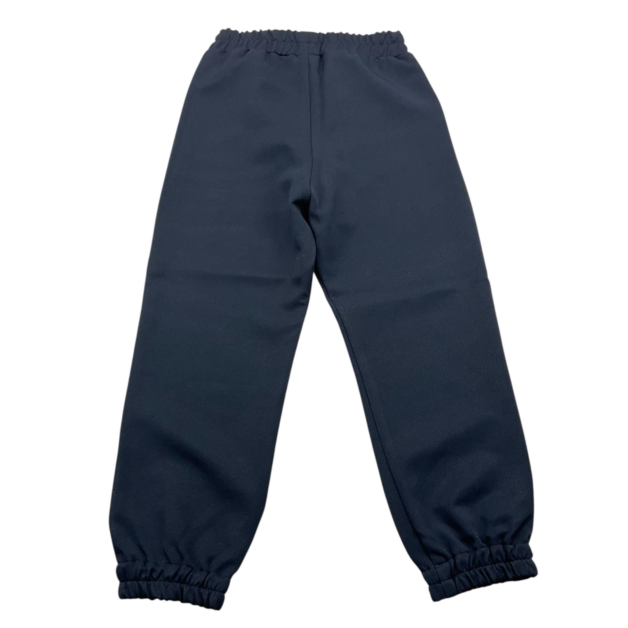 DANIELE ALESSANDRINI pantalone tinta unita con elastic in vita Blu per Bambino 1291P00006 BLU DANIELE ALESSANDRINI 