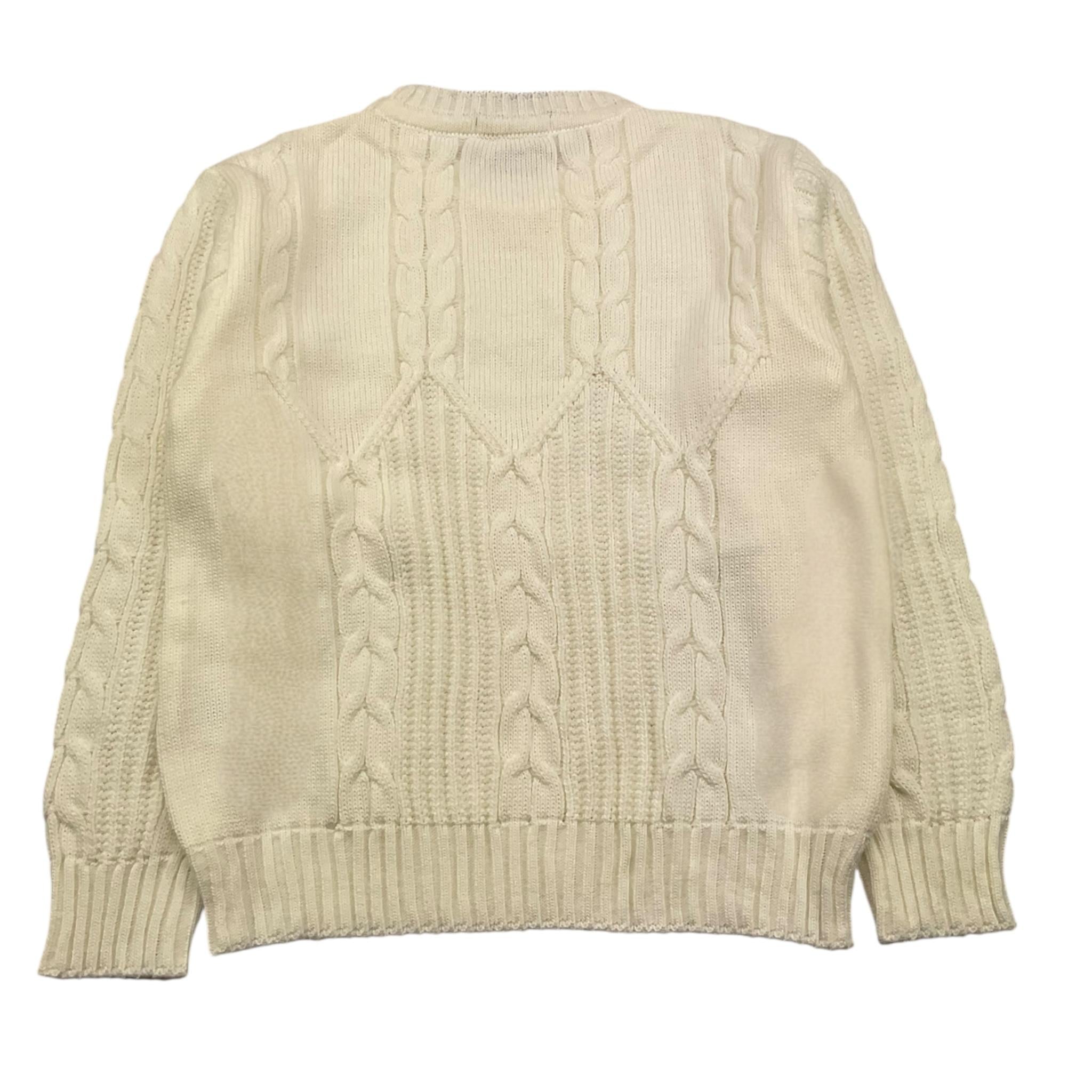 DANIELE ALESSANDRINI maglia girocollo tinta unita Panna per Bambino 1231W00130 PANNA DANIELE ALESSANDRINI 