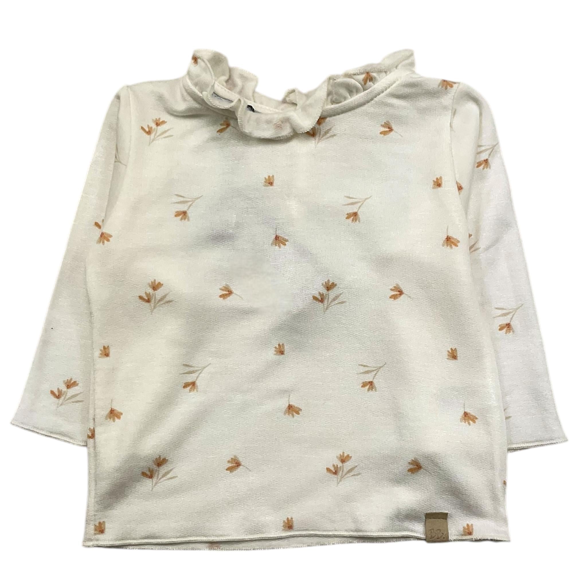 BAMBOOM+BABIES shirt tinta unita con stampe in contrasto Panna per Neonata 685 PANNA BAMBOOM+BABIES 