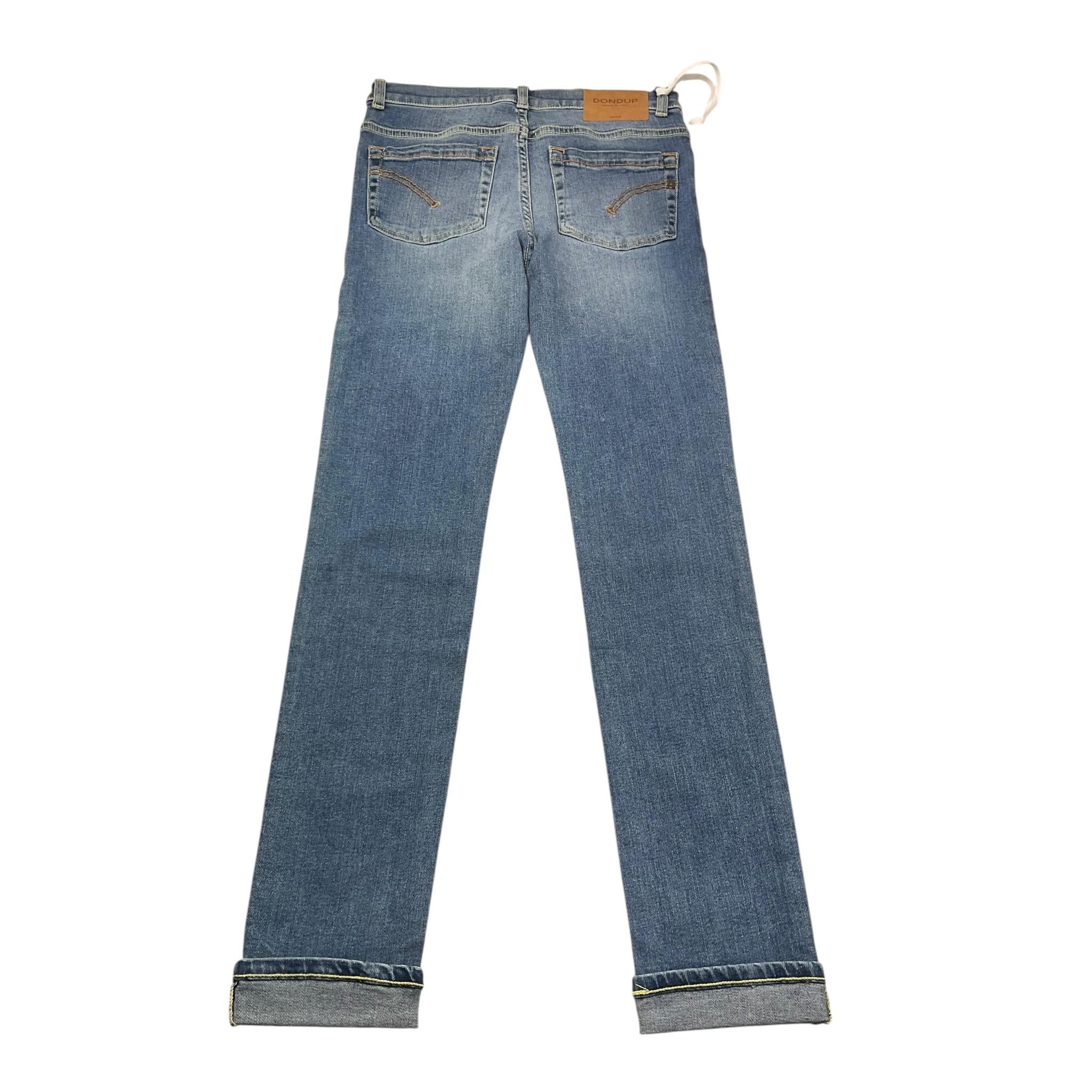Dondup Jeans Tinta Unita 5 Tasche per Bambina DMPA279C AZZURRO DONDUP 