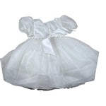 Bella Brilli Abito Cerimonia Tinta Unita con Tulle per Bambina 2 BIANCO BELLA BRILLI 