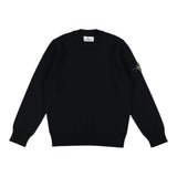 STONE ISLAND maglia girocollo tinta unita con stampa Blu per Bambino 8116509C4 BLU STONE ISLAND 