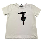 TRUSSARDI t-shirt girocollo tinta unita con logo Bianco per Bambina TGA25067TS BIANCO TRUSSARDI 