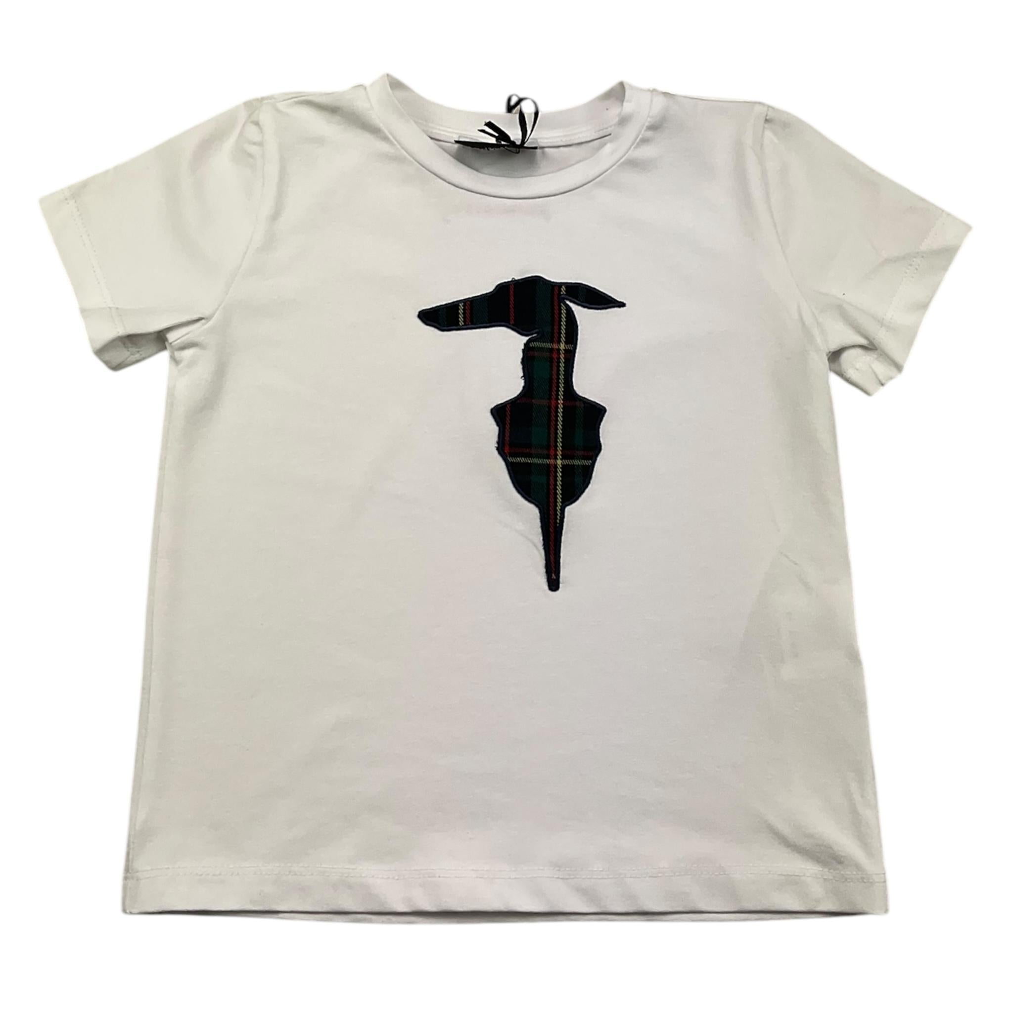 TRUSSARDI t-shirt girocollo tinta unita con logo Bianco per Bambina TGA25067TS BIANCO TRUSSARDI 