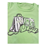 Liu Jo Abito Tinta Unita con Brillantini per Bambina KA5037J5003J VERDE LIU JO 