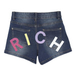 John Richmond Short In Denim con Girovita Regolabile per Bambina RGP25014SHX BLU JOHN RICHMOND 